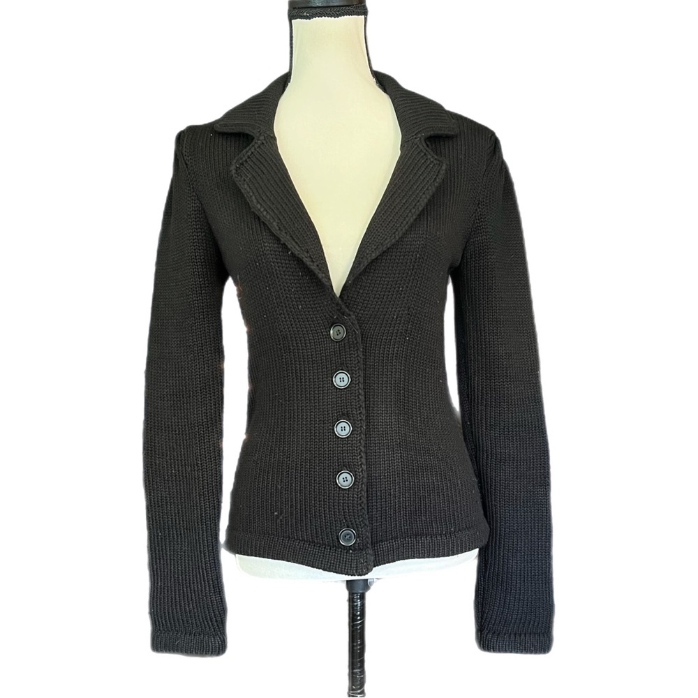 🔥6HR SALE🔥 Vintage Betsey Johnson New York Crochet Cardigan Sweater Blazer Coat